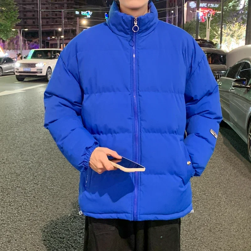 

Fashion Winter Thickened Men Parkas Outdoor Stand Collar Windproof Cotton Clothing High Quality Casual Warm Overcoats All-match