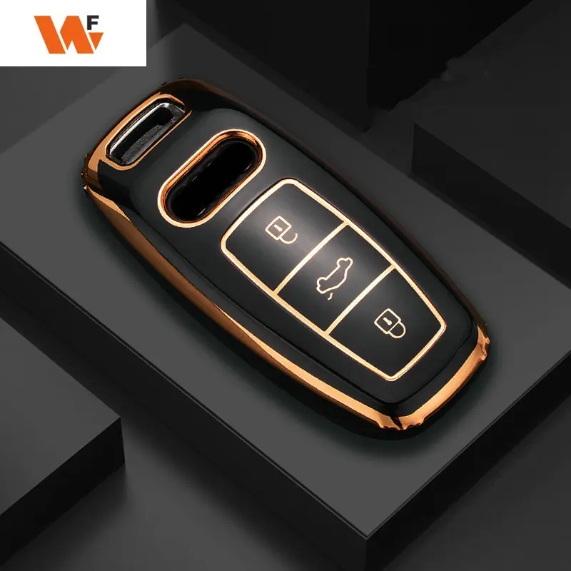 

Fashion TPU Car Remote Key Case Cover Fob For Audi A6 A7 A8 C8 Q8 D5 E-Tron Protector Keyless Shell Accessories