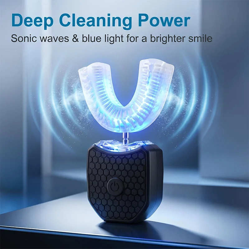 u字型電動歯ブラシ-歯と歯のホワイトニング用口腔内洗浄器-柔らかい毛先-ipx7防水