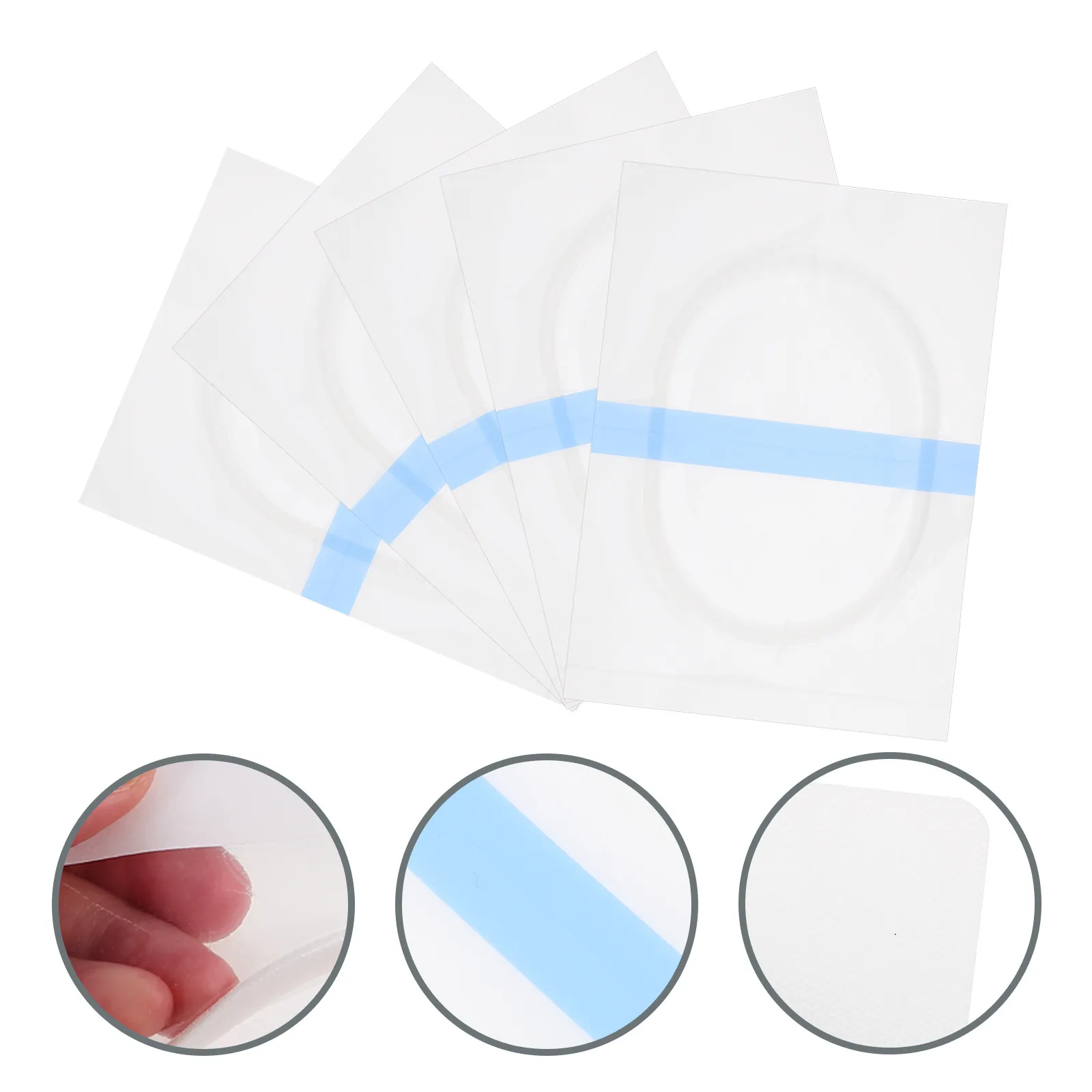 20Pcs Breathable Plaster Sticker Patches Strong Adhesion No-Lift Corners Sweat-Resistant Ductile Material for Acupoint Therapy