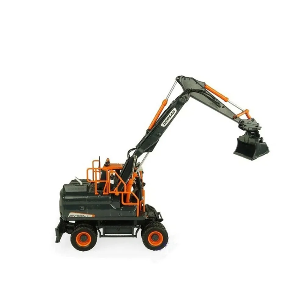 

2 Color DX160W Wheeled Excavator 1:50 DieCast Model Contruction Machine Collecting gifts for boys' birthdays, scene decoration