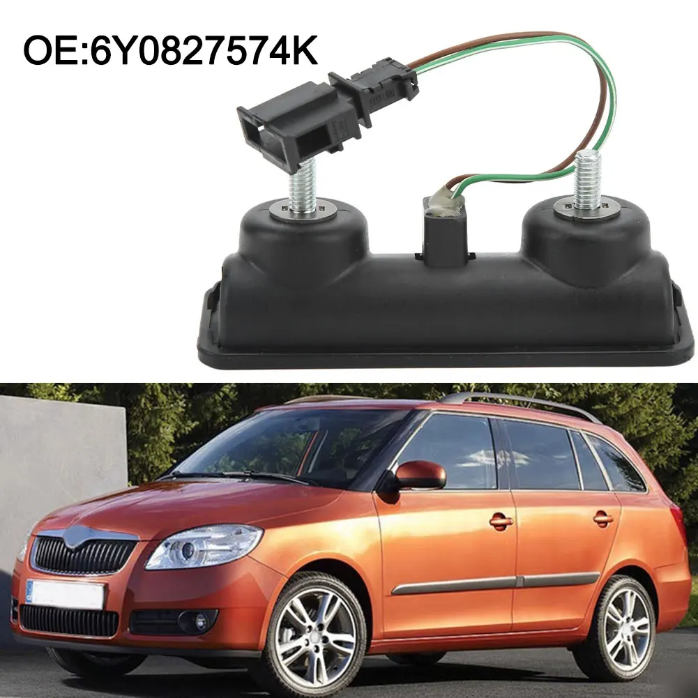 

Tailgate Boot Handle Switch For Skoda For Fabia I For Hatchback 2000-2008 6Y0827574J 6Y0827574K Plastic Metal Black Accessories