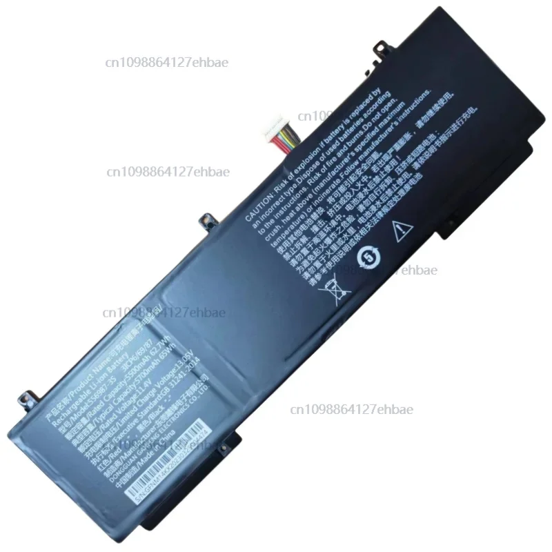 

New556987-3S 3ICP6/69/87 11.4V 65Wh 5700mAh 10-pin 8-wire Laptop Battery For Purple Light UNIS L3891 G2 X005 Notebook