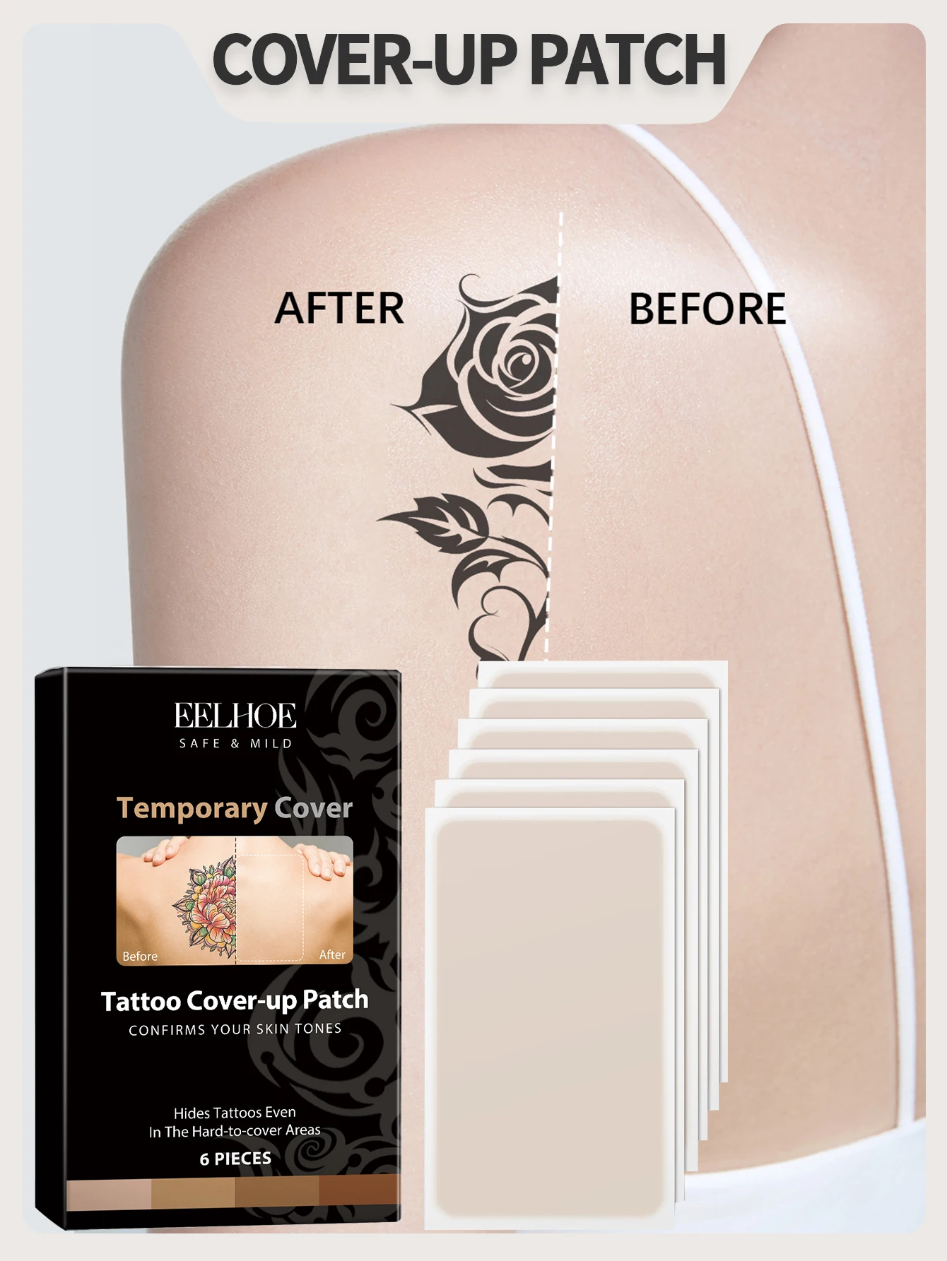 

6 Invisible Concealer Patches, Scar Patches, and Birthmark/scar Cover Patches That Are Not Easy to Fall Off.