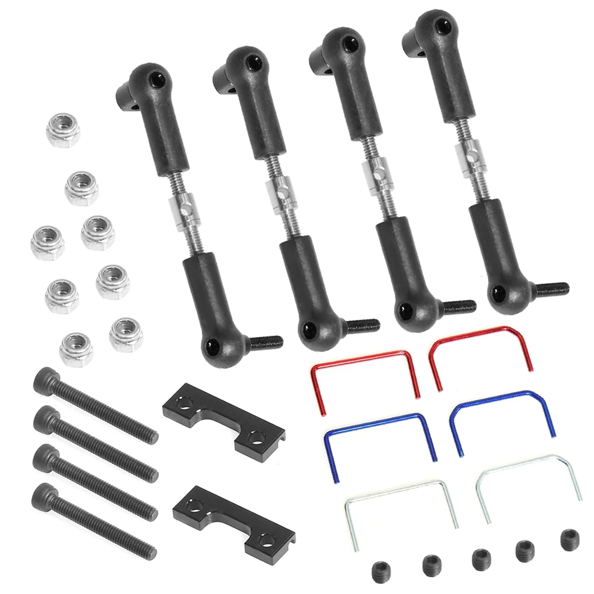 RC Car Front and Rear Anti-Roll Bar Kit for Traxxas 1/16 Revo,Slash RC Car Upgrades Parts