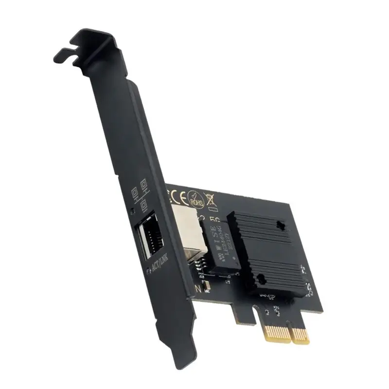 

Сетевая карта AY14-2500 Мбит/с PCI-E с чипом I226, гигабитный Ethernet 100/1000/2500 Мбит/с, адаптер RJ45 LAN PCIe для ноутбуков и ПК