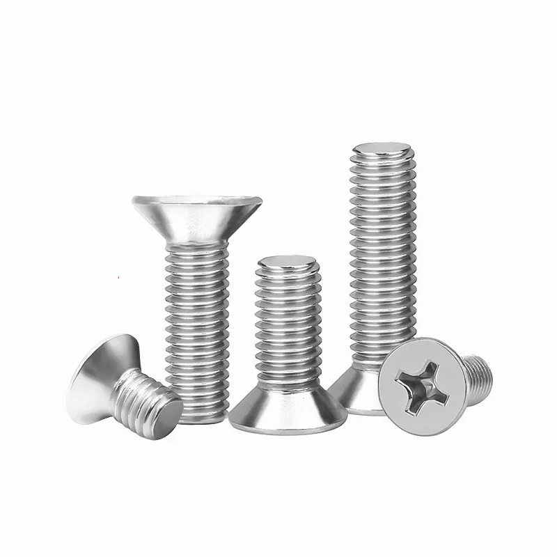 10PCS/lot Cross Phillips Flat Countersunk Head Screw Bolt M3 M3.5 M4 M5 M6 M8 M10 304 Stainless steel GB819