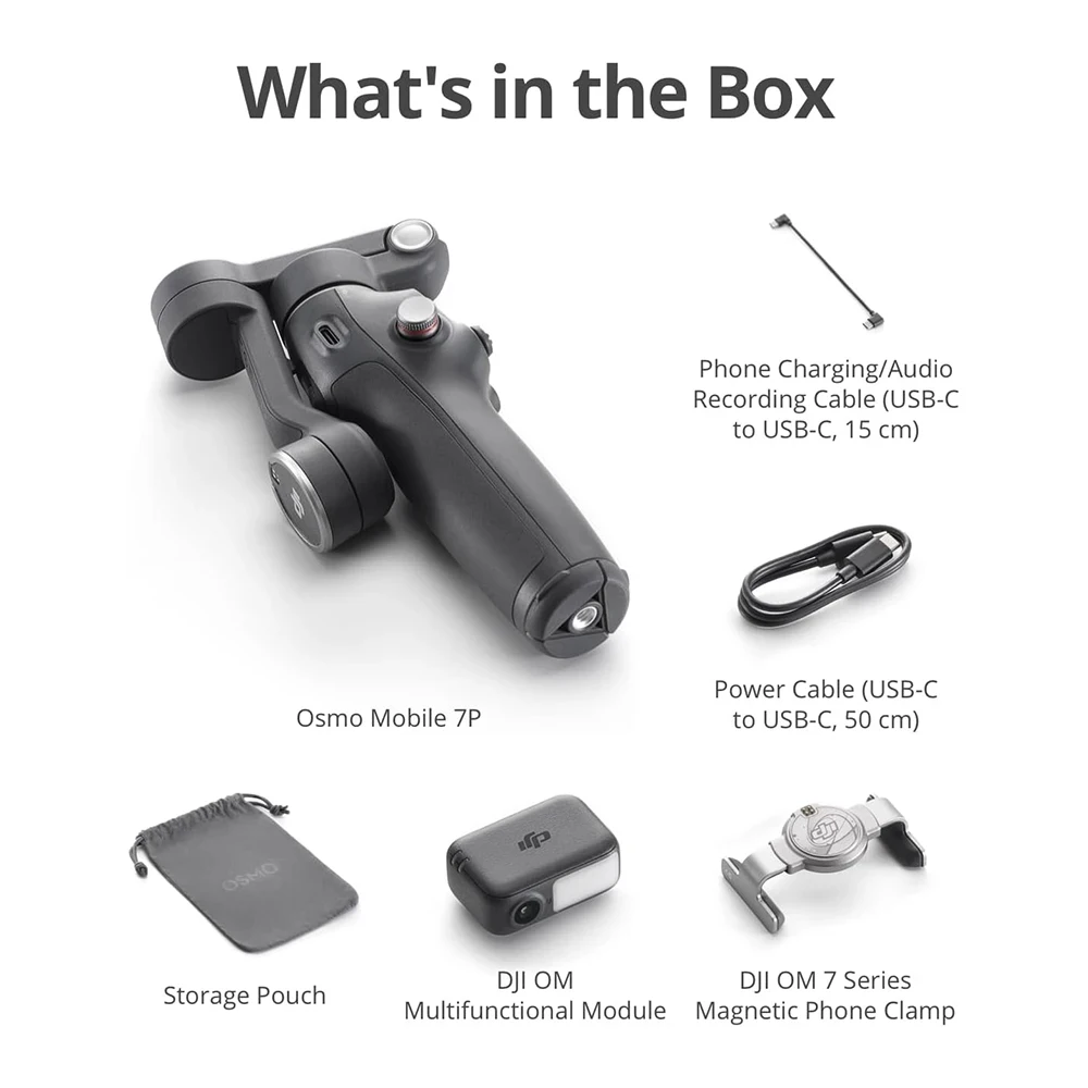 DJI Osmo Mobile 7P, estabilización robusta de 3 ejes, 10 horas de duración de la batería y carga de teléfono, original, nuevo 9
