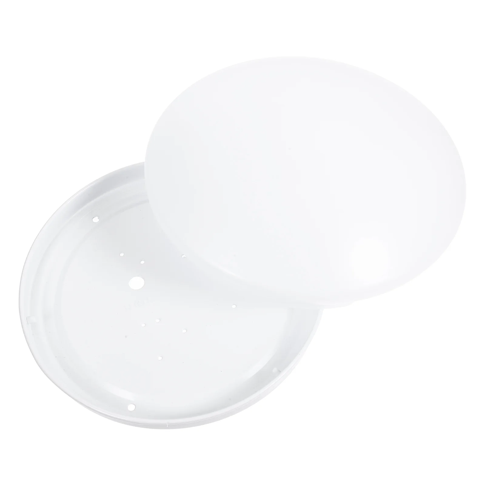 1 LED 190mmPC Round Lampshade for Bedroom Easy Install Space Saving Soft Light Diffuser Ceiling Cover Replacement