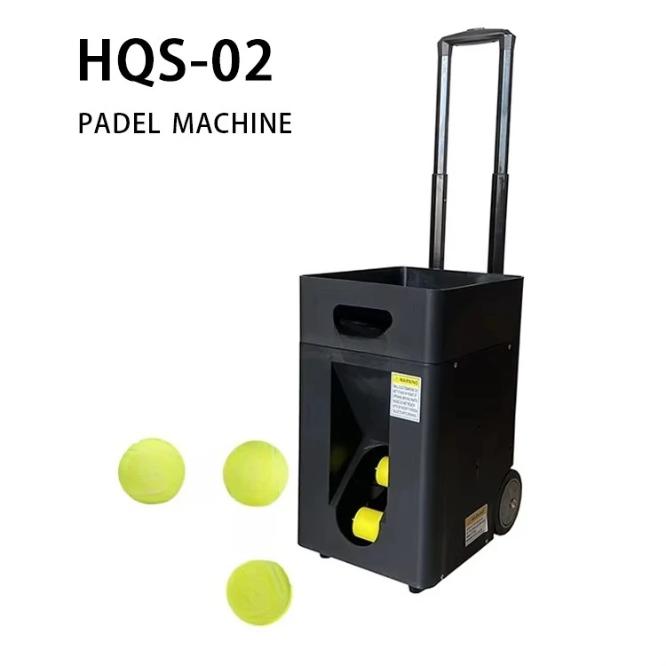Portable Tennis Padel Ball Machine Remote Control APP Training Backcourt Ball-Returning System Kit with Net for Practice Playing