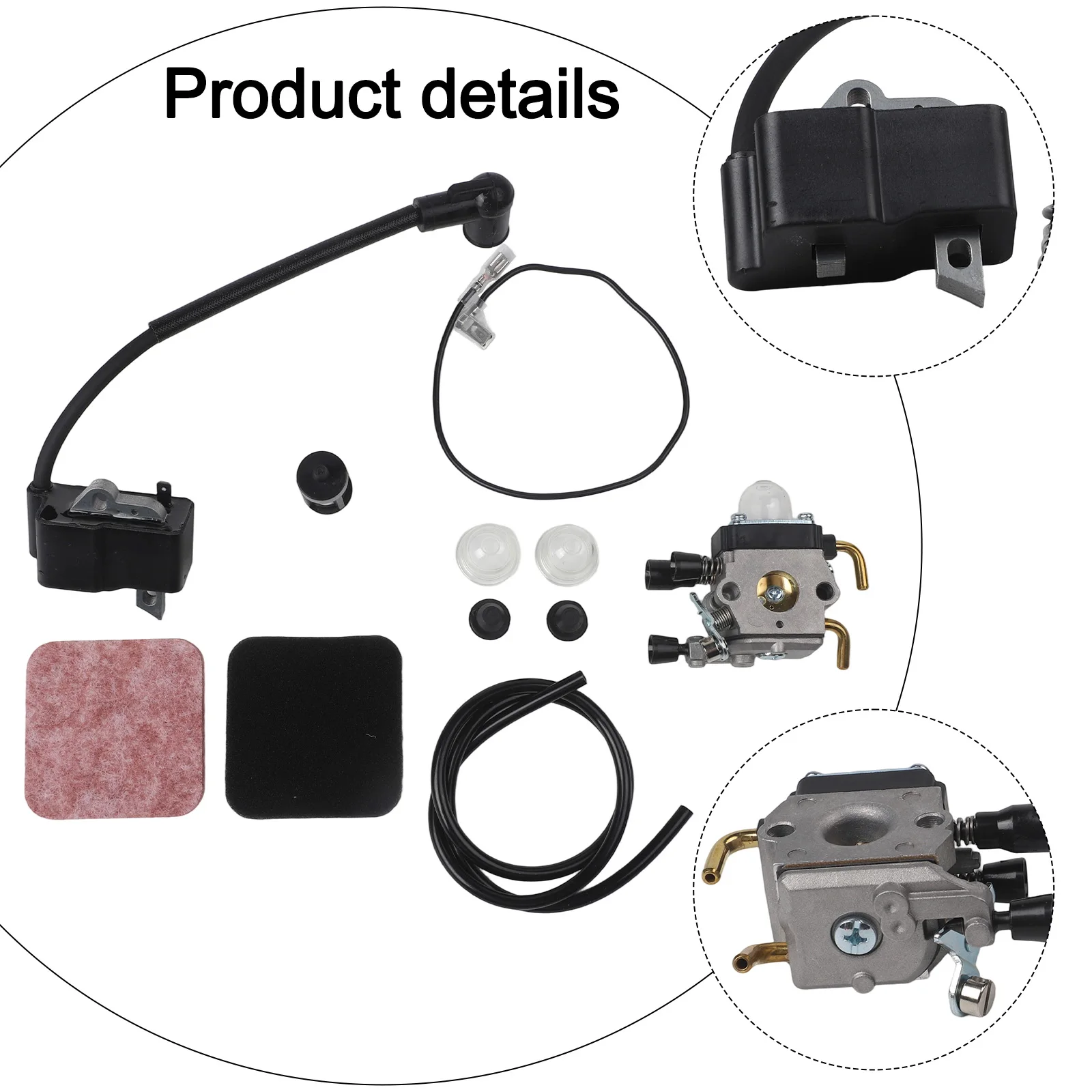 Engine Repair 10 Pieces Carburetor Set Easy Installation Garden Equipment Durability And Reliability Easy Installation