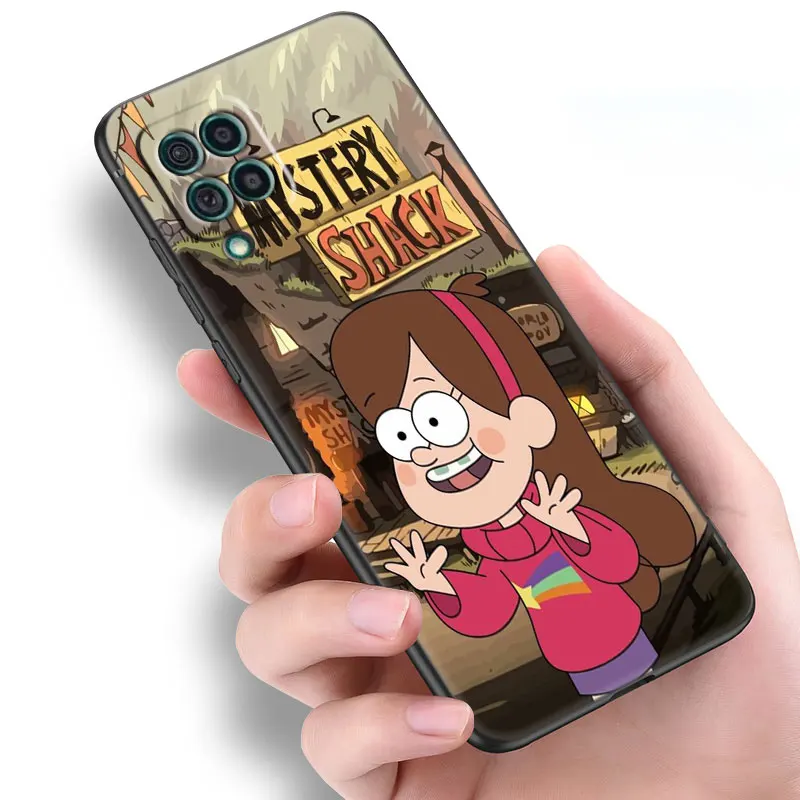 Gravity Falls Black Phone Case For Samsung Galaxy A04S A12 A22 A32 A50 A51 A70 A71 A73 5G A03 Core A20E A21S A31 A41 Cover