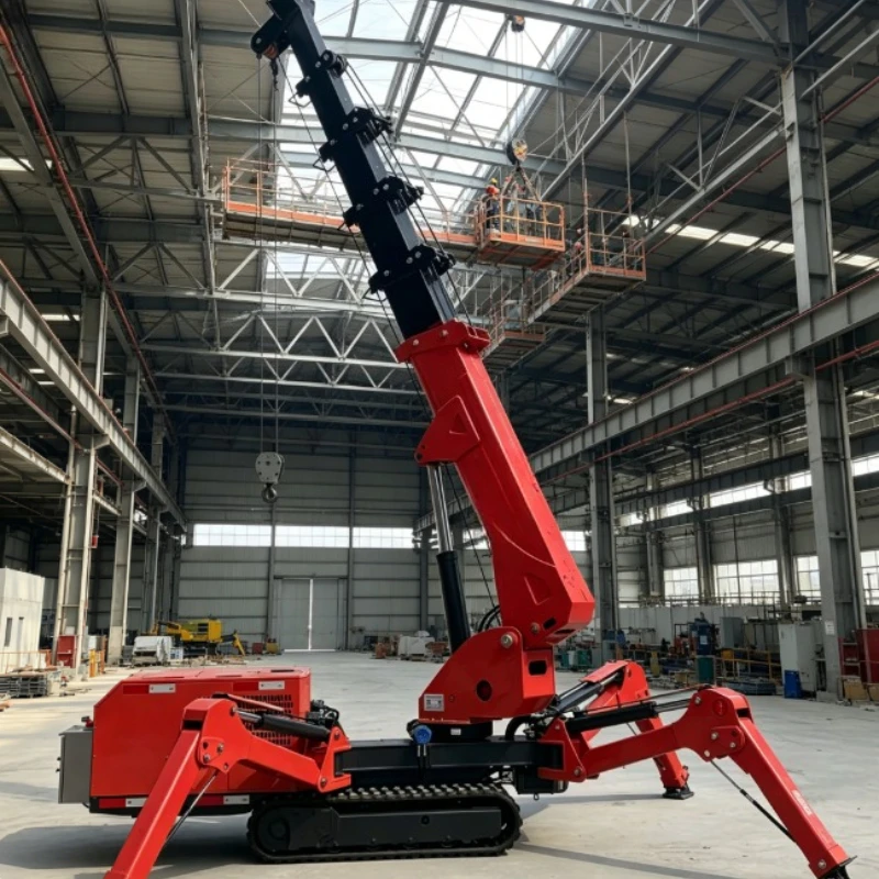 Customized Multi Functional Hydraulic Small Spider Crane Telescopic Boom Spider Crane Lifting Cranes  Mini Hydraulic Lifter