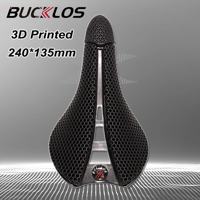 

BUCKLOS 3D Printed Saddle Hollowed Out Bicycle Cushion with High Strength Seat Bow Shockproof Mtb Bike Seat Cycling Accessories