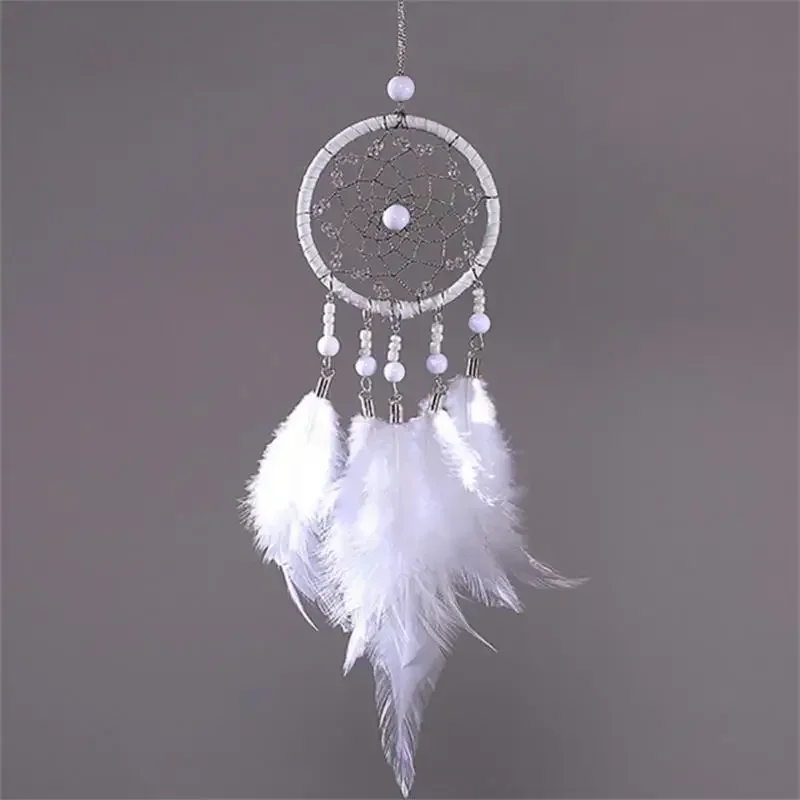 Hanging Ornament Dream Catcher Car Rear View Mirror Wind Chimes Wall Hanging Pendant Feather Room Decorations