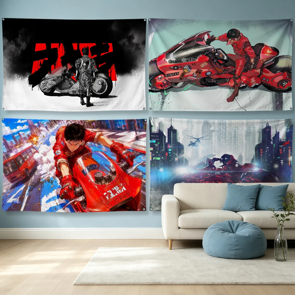 Outdoor Camping Wallpaper - Anime A-Akira Fashion Flag Polyester Banner