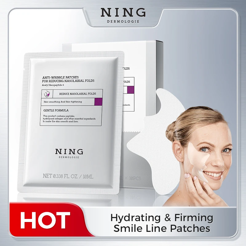 

Nasolabial Fold Patches – Anti-Wrinkle Firming & Lifting with Peptides, Collagen, Niacinamide & Caffeine for Fine Lines