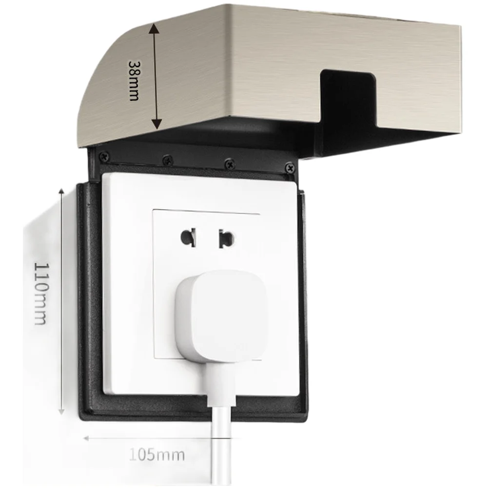 Waterproof Stainless Steel Box for 86mm Outdoor Socket Cover Metal Switch for protection Rustproof Weatherproof Design