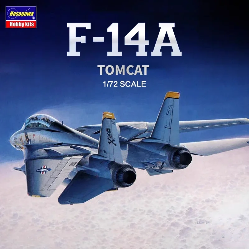 Hasegawa 00544 Airplane Model 1/72 F-14A for Tomcat Atlantic Fleet Squadros Fighter Assembly Model for Military Model Hobby DIY