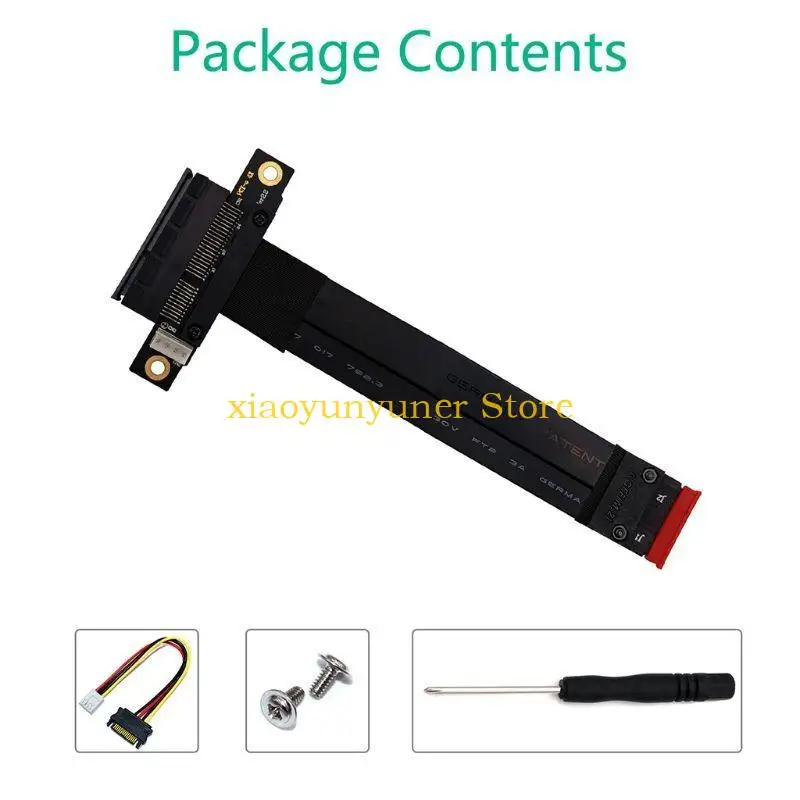 P9jb untuk m.2 ngff nvme untuk kunci untuk m ke pcie kabel ekstensi key-m pci-express ekstensi kabel 4 kabel daya pin