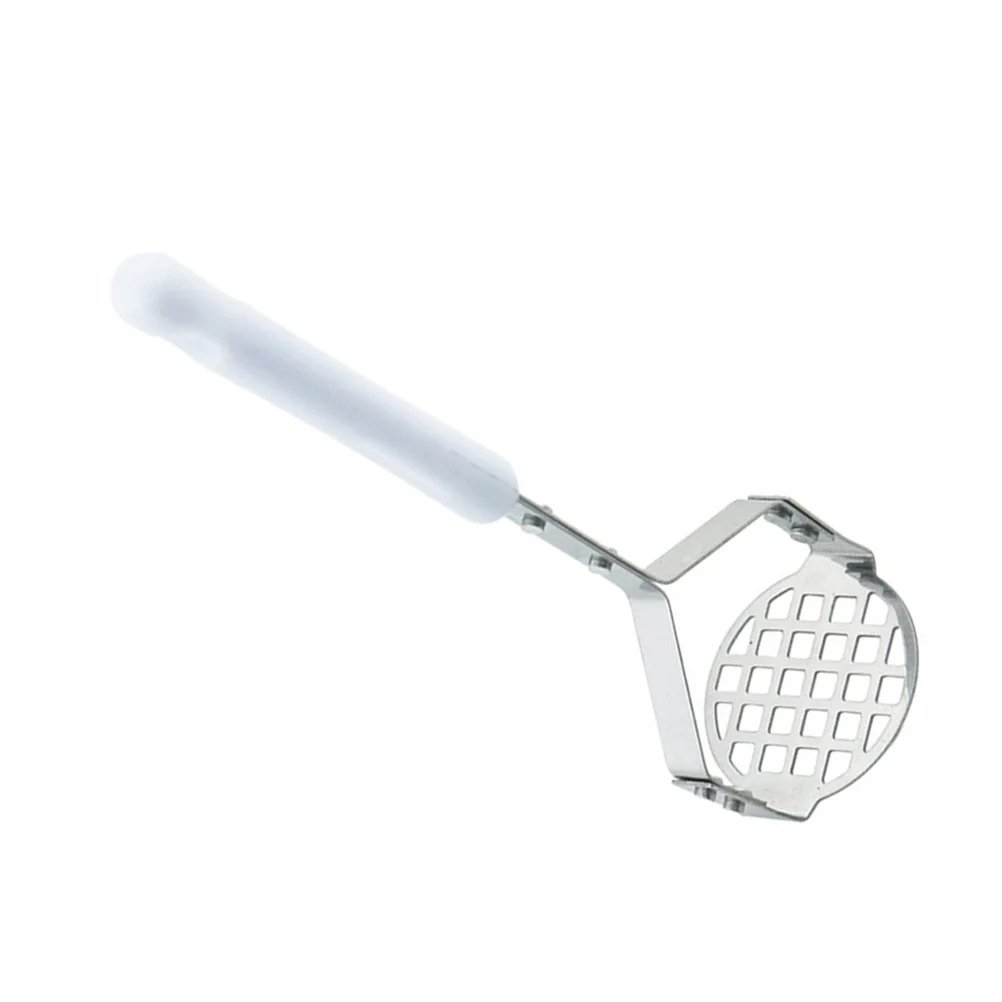 2 pezzi di patate in acciaio inossidabile schiacciapatate portatile per purè di patate patate dolci squash manico antiscivolo design cavo