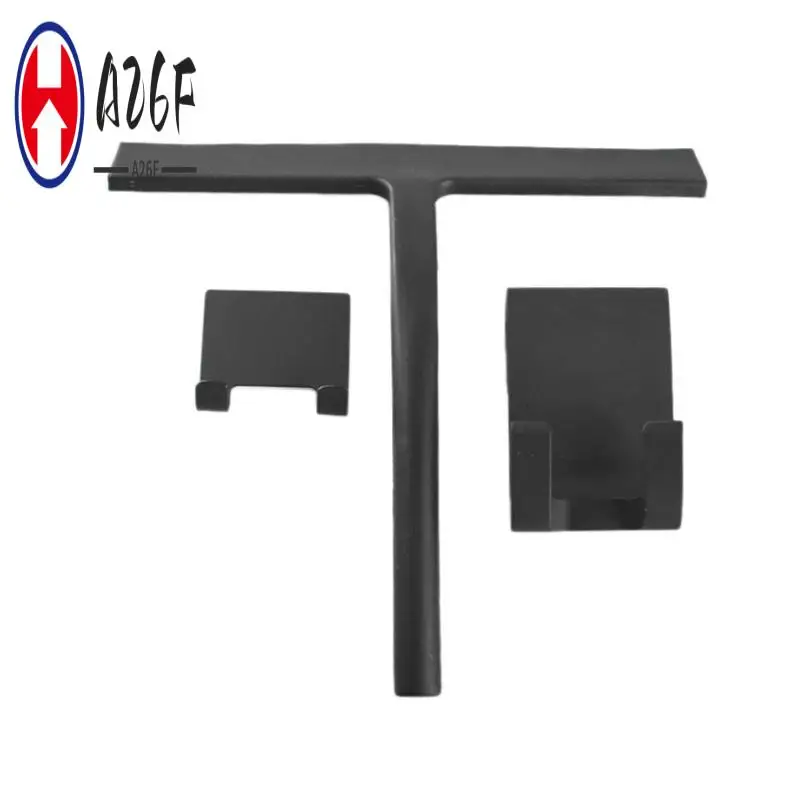 

A26F-2X Shower Squeegee, Silicone Window Squeegee Black Wiper Without Drilling Shower Cleaner With Hanging Hook