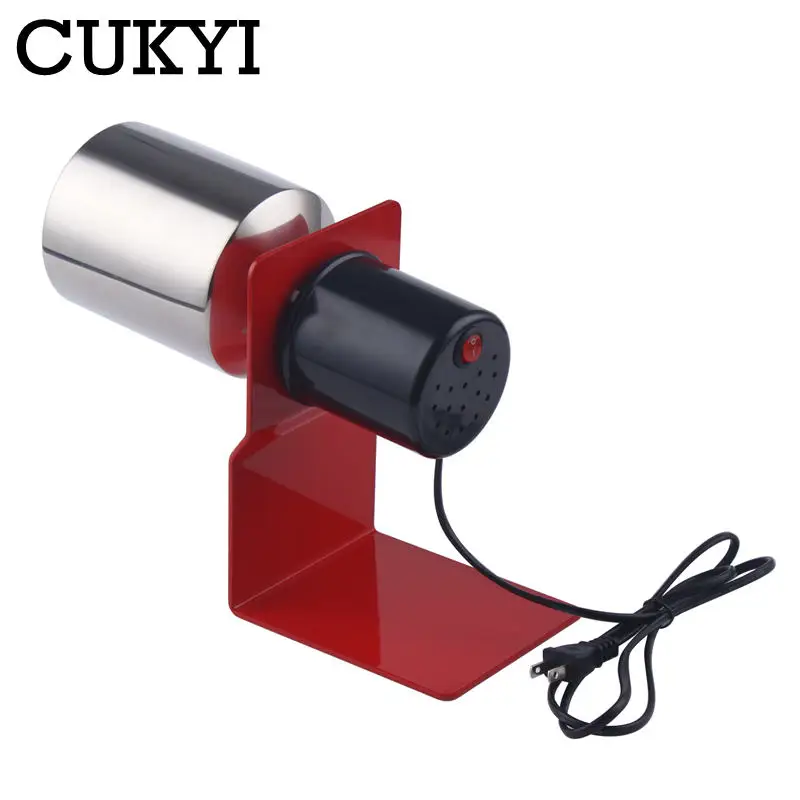 CUKYI Electric Coffee Bean Roaster stainless steel baking tools Grain Drying Nut Roasting machine Drum Type gas stove heating US