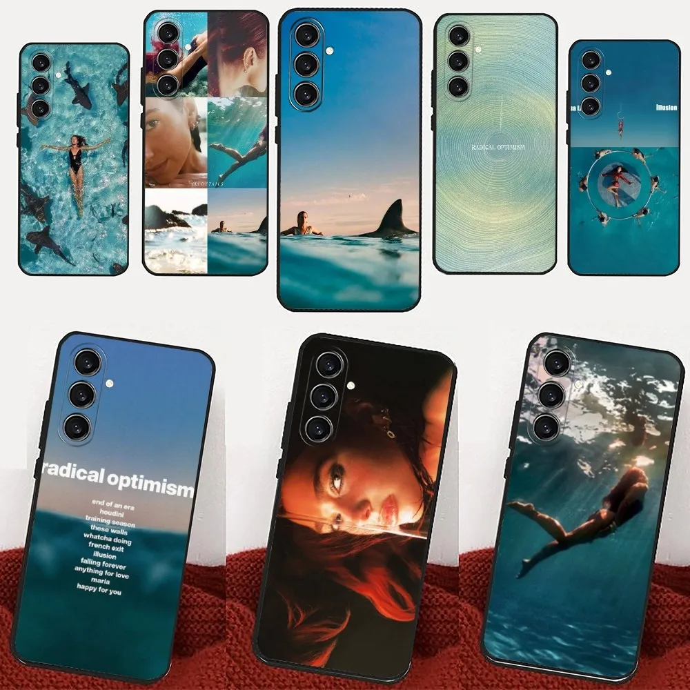 D-Dua R-Radical Optimism L-L-Lipa Phone Case For Samsung Galaxy A13,21s,22,31,32,52,53,71,80,91 Black Soft Cover