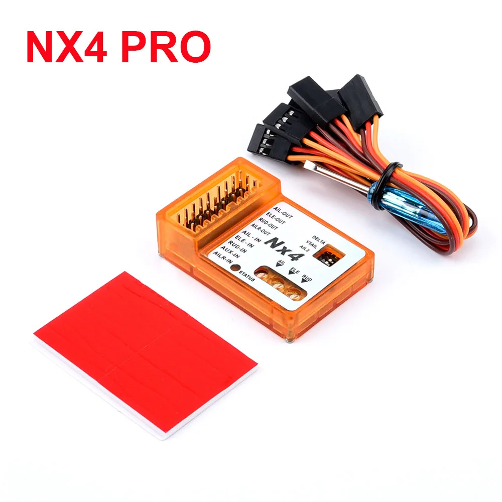 3D Flight Gyroscope Balance ZMR NX4 EVO PRO  Flight Controller Board  For RC Fixed-wing Aircraft Support Rate/Hold/Gyro Off Mode