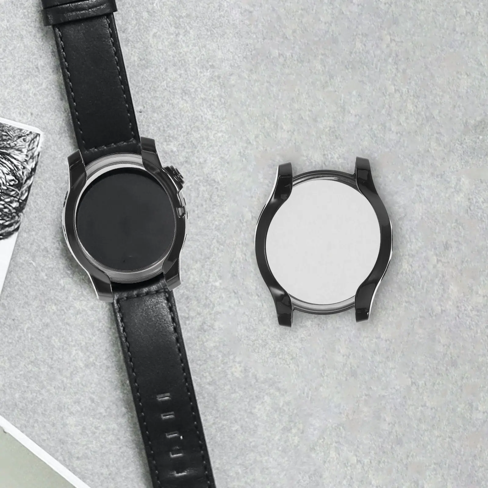 

Black Electroplated Watch Case for Forerunner 935 945 Tpu Protective Cover Precision Cutouts Charging Access Slim Fit