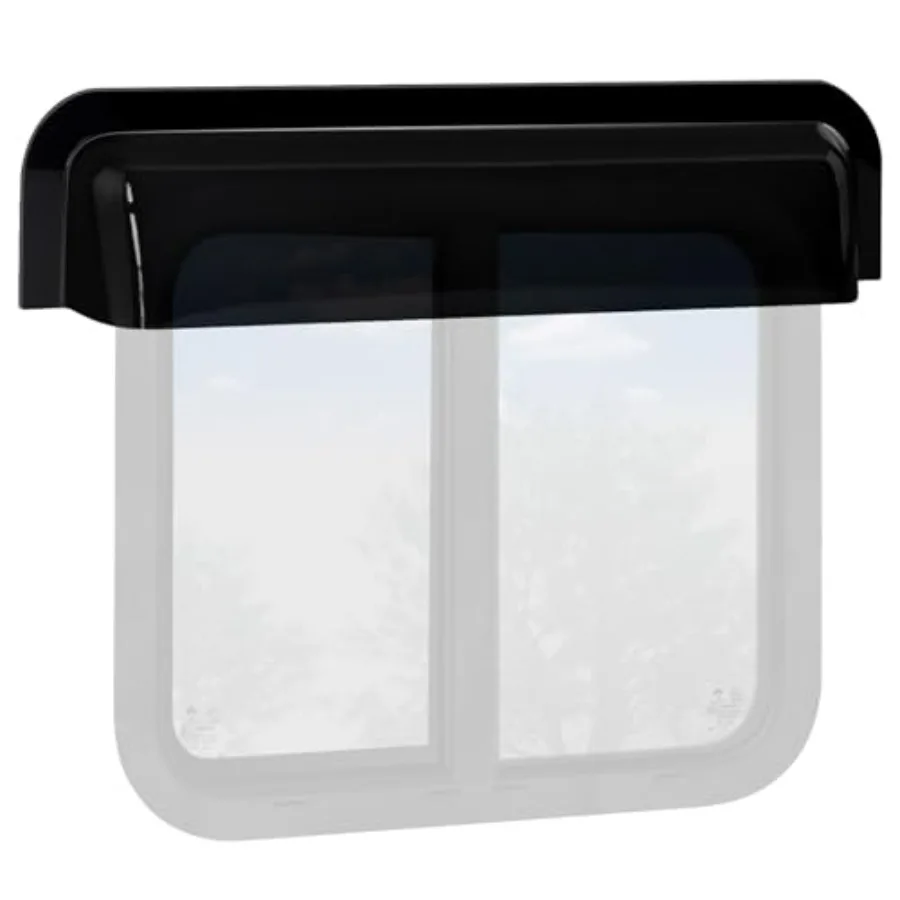 

Дефлектор для окон RV, защита от дождя и солнца, для раздвижных и вертикальных окон шириной 24 дюйма, водонепроницаемый и солнцезащитный, с прочной конструкцией.