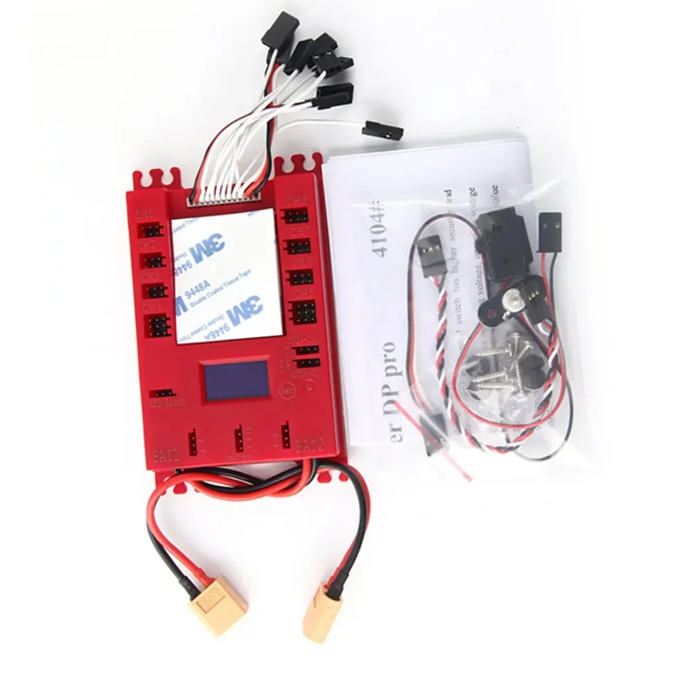 Rccskj Mini Power DP power distributor with display screen with 20A-30A UBEC / XT60 Plug for RC Airplane