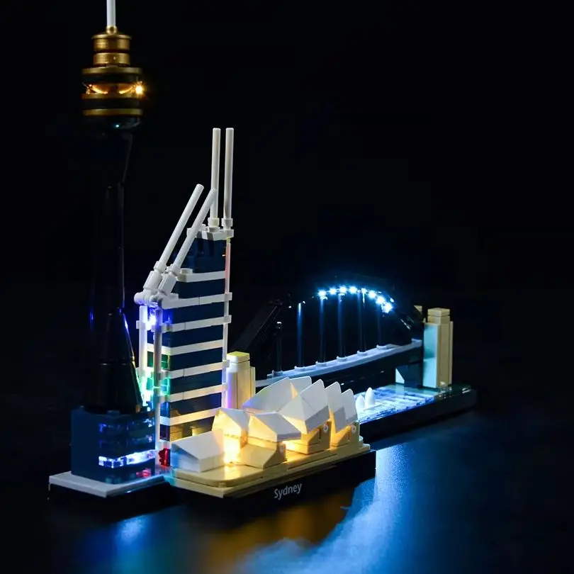 Led Light Kit For LEGO 21032 Architecture Sydney Skyline Building Blocks