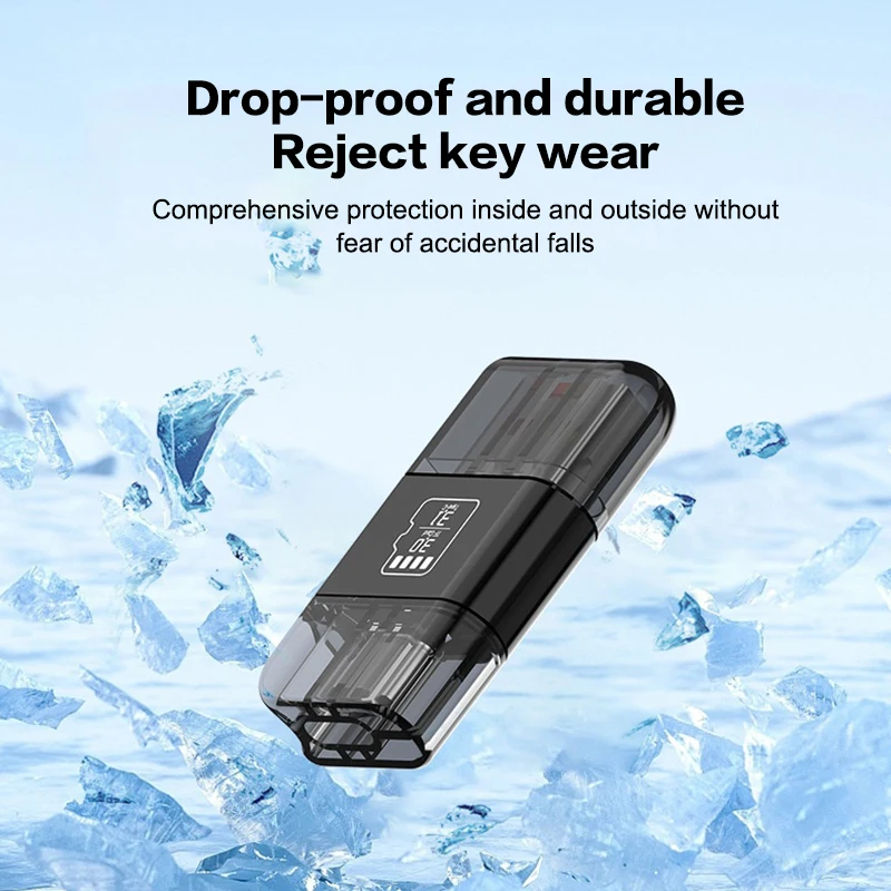 เครื่องอ่านการ์ด SD/TF พร้อมอะแดปเตอร์ USB 3.1 Type C; ฟังก์ชั่น OTG สําหรับพีซี แล็ปท็อป อุปกรณ์ Android Huawei Xiaomi และ Mac