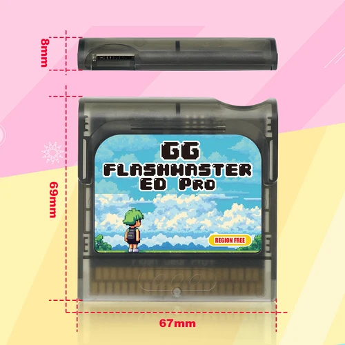 Imagen 2 del producto 2025 nueva actualización 1200 en 1 tarjeta de juego GG FlashMaster para cartucho de engranaje de juego SEGA cartucho GG con tarjeta GB TF