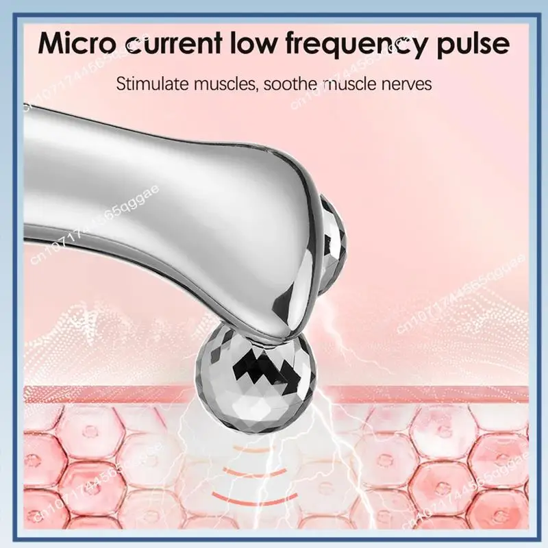 Elektryczny przyrząd do pielęgnacji twarzy A67I z wyświetlaczem LED, masażer rolkowy do liftingu twarzy, urządzenie do masażu ujędrniającego skórę.