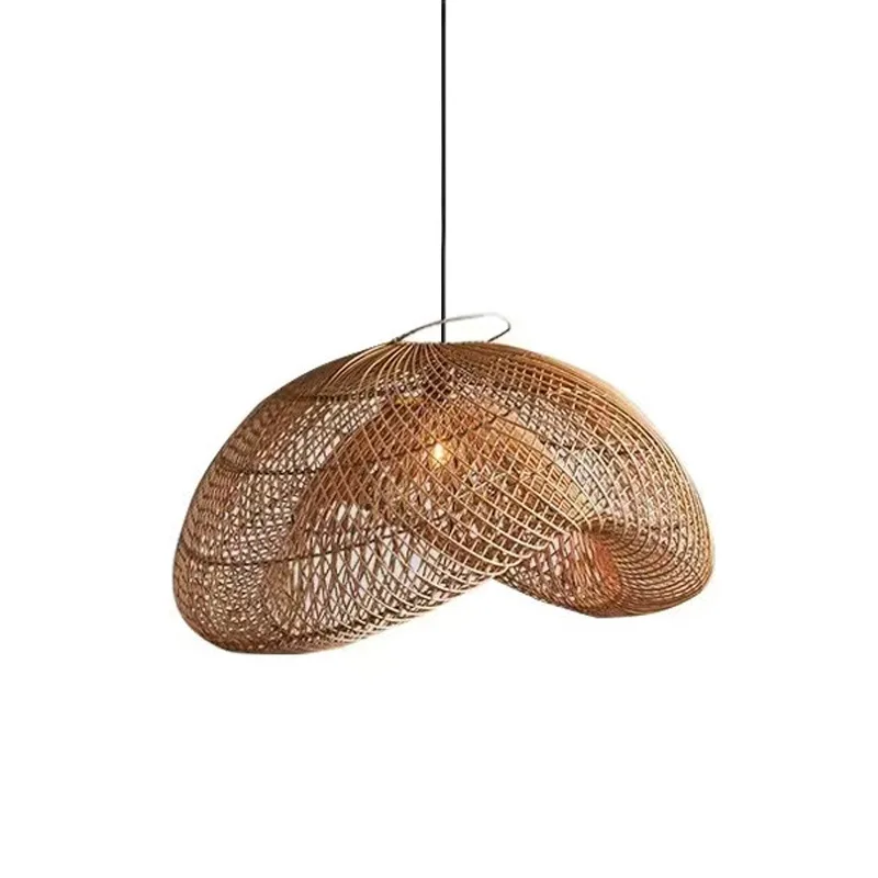 

Bamboo chandelier, bamboo art Zen tea room Chinese restaurant B & B rattan lamp