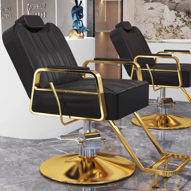 Luxury Shampoo Barber Chair Manicure Cosmetic Equipment Barber Chair Swivel Hairdresser Cadeira Gamer Commercial Furniture - view 6