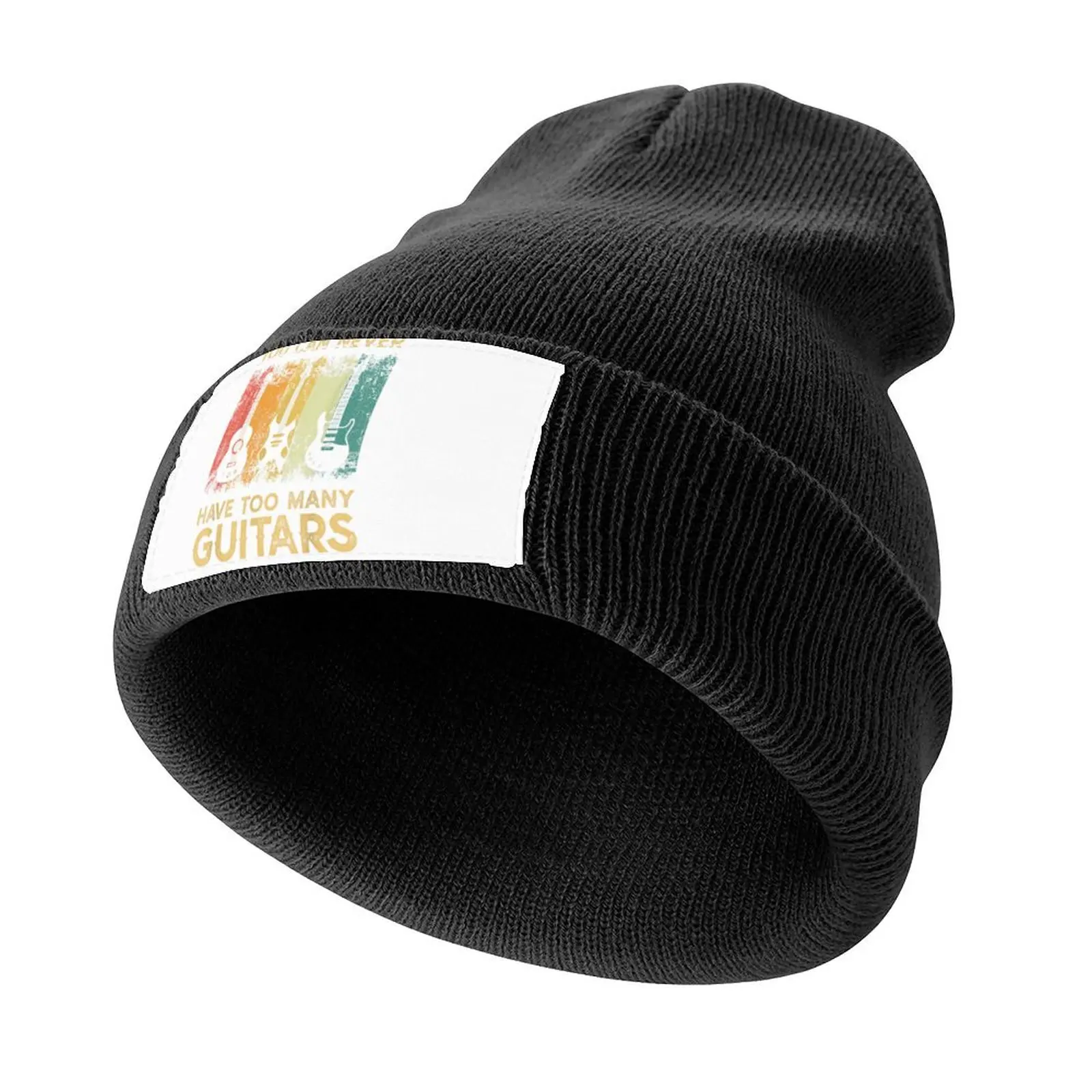 you can never have too many guitars Knitted Cap black party Hat Wild Ball Hat Women Men's