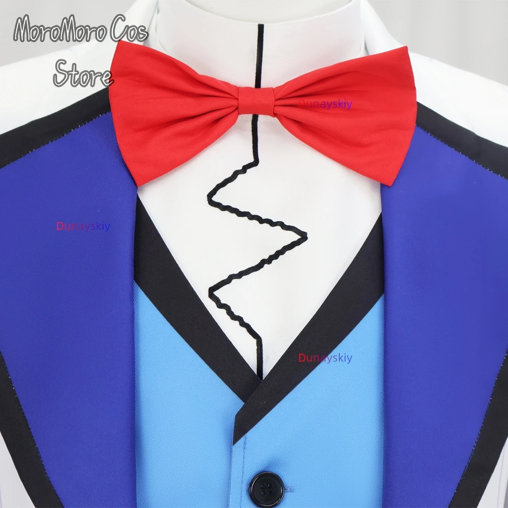 2025 New Anime Cosplay Hotel VOX Cosplay Costume White Suit Top Pants Women Men Halloween Roleplay Clothes - view 5