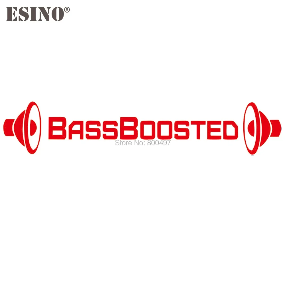 Bass Boosted Carving Vinyl Car Body Sticker
