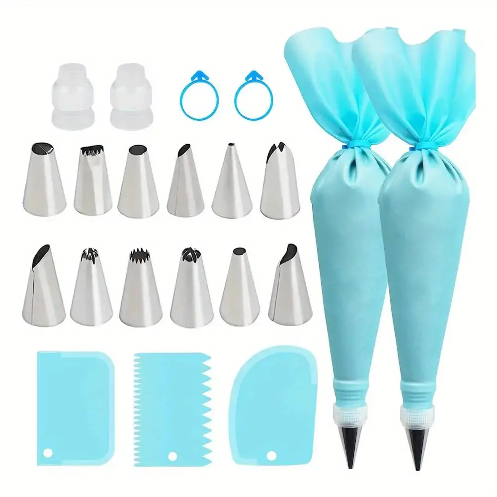 Set of 21 pipe decorations, pipe decoration tool set, toaster accessories