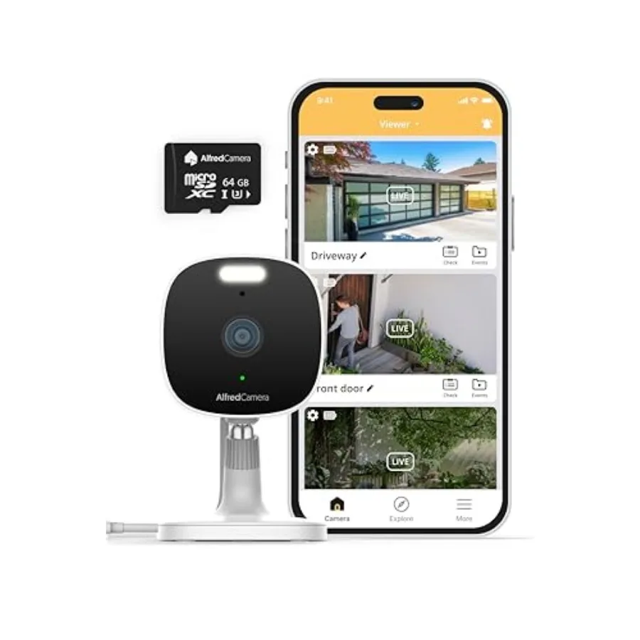 

AlfredCam Plus 2 2.5K Ultra HD Умная камера видеонаблюдения, доверенная более чем 90 млн пользователями, для использования внутри/на улице, водонепроницаемая по стандарту IP65, с цветным ночным видением
