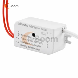 PIR Microwave Radar Body Motion Sensor Module AC 85-265V 50Hz 100W Auto Infrared Sensor Switch