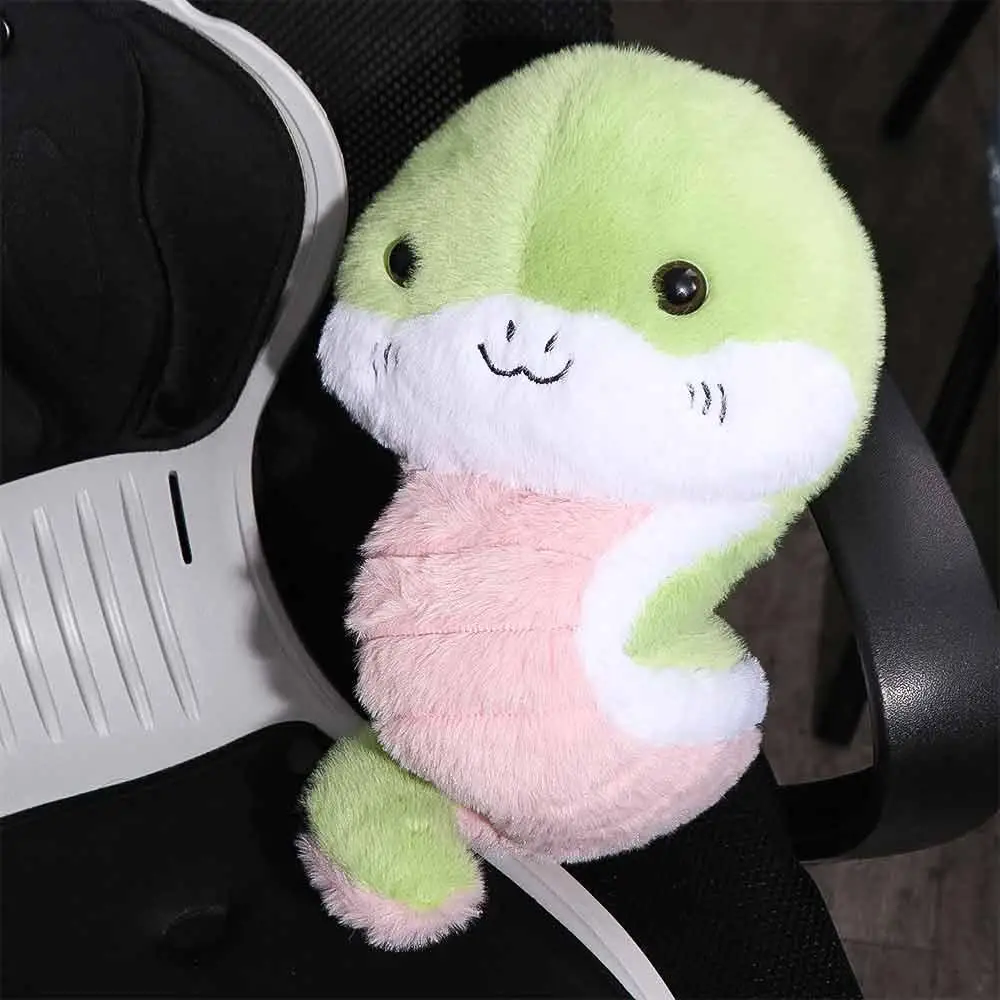 Cute Stuffed Doll Little Snake Plush Toy Fluffy Soft Snake Plush Doll Collection Ins Cartoon Plush Animal Doll Children Gift