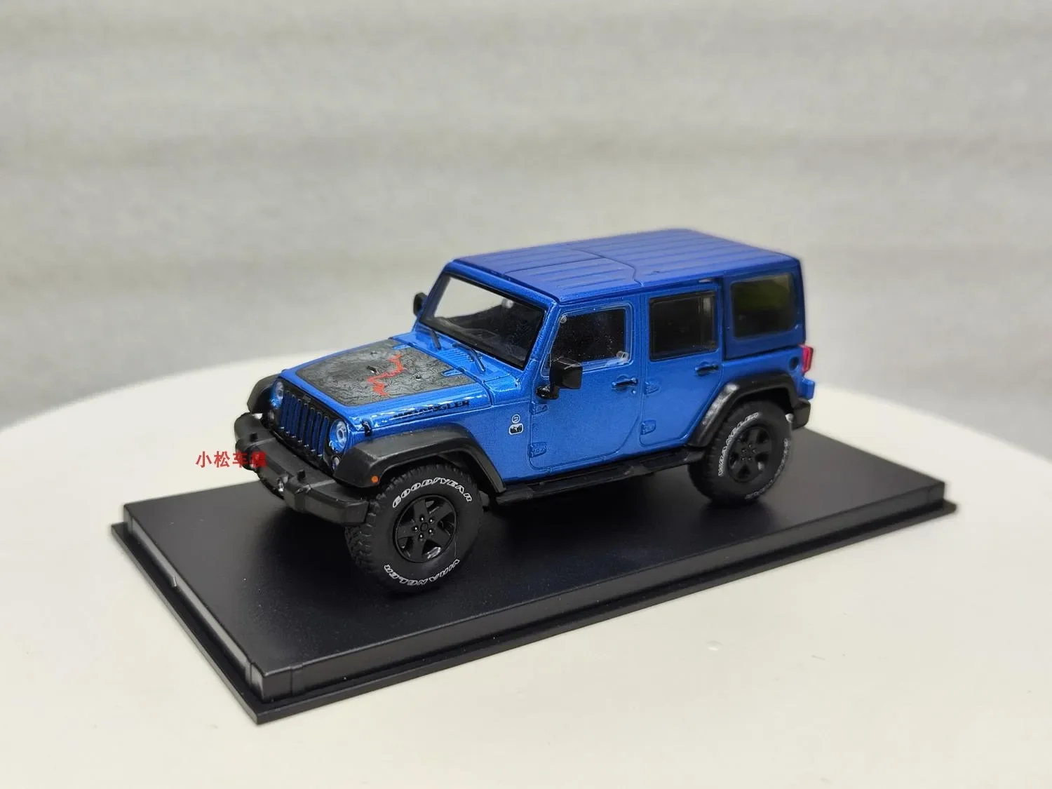 1:43 2016 Jeep Wrangler Unlimited Black Bear Version  Diecast Metal Alloy Model Car Toys For  Gift Collection