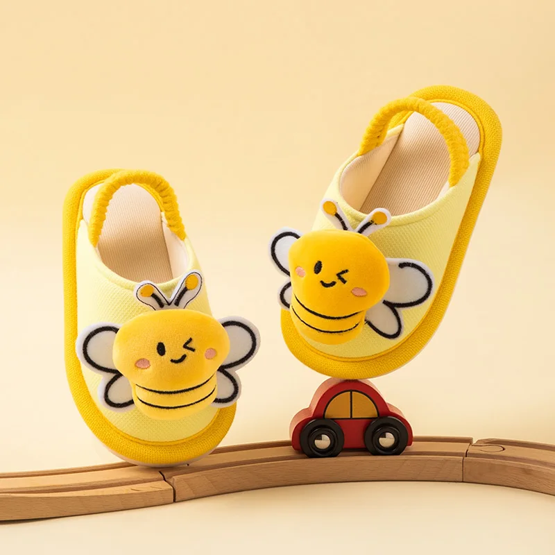 MELITTDEER Kids' Winter Slippers, Indoor Slippers for Boys and Girls, Ideal for Children Aged 1 to 5, Plush Winter Warmth