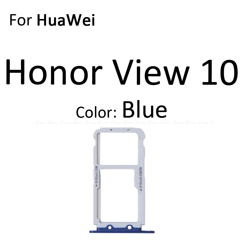 Sim Card Socket Slot Tray Reader Holder Connector Micro SD Adapter Container For HuaWei Honor View 10 Lite 10i