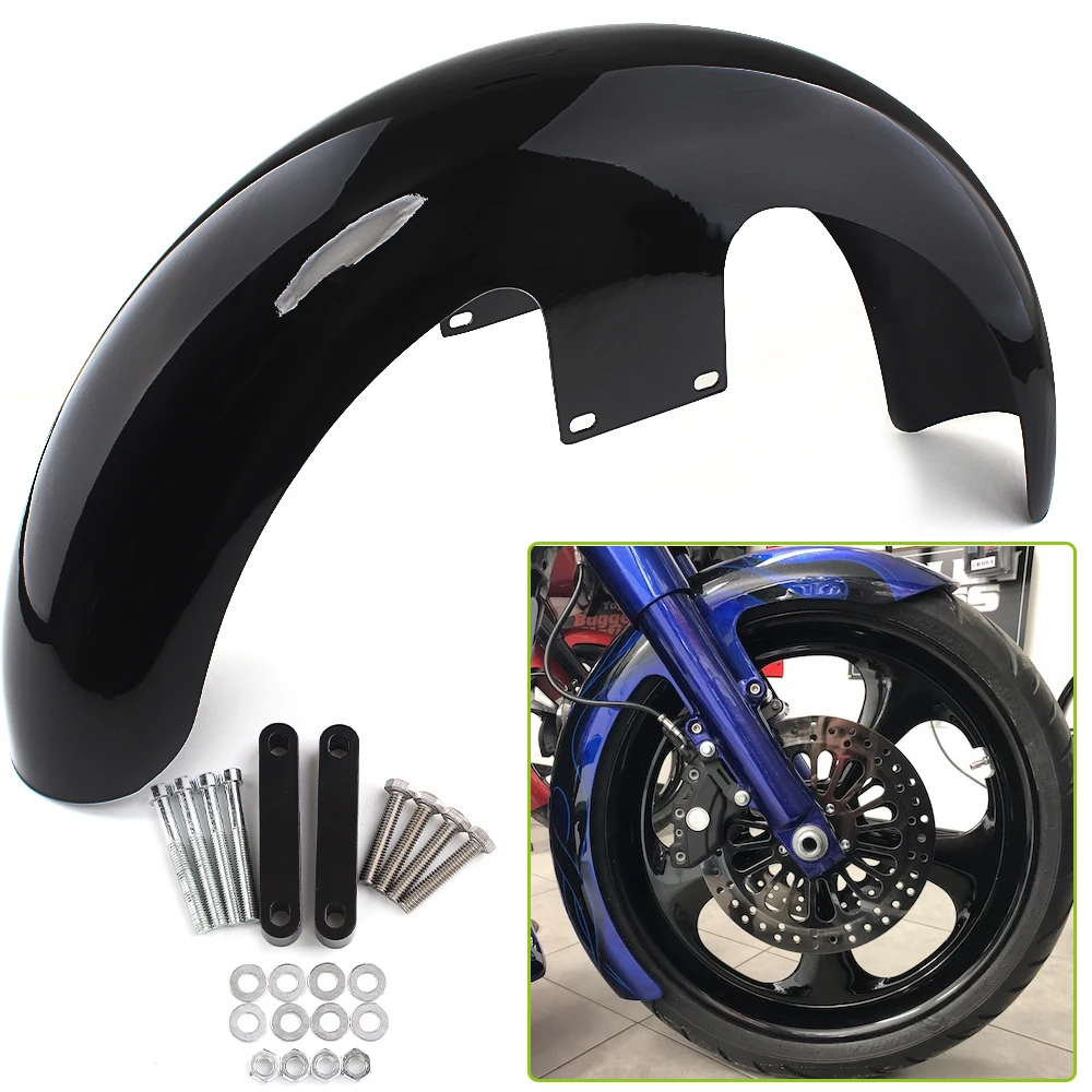 

1Pc Front Fender Fits For Harley Electra Glide Road Glide Road King Street Glide Tour Glide Ultra Limited 1994-2013 Vivid Black