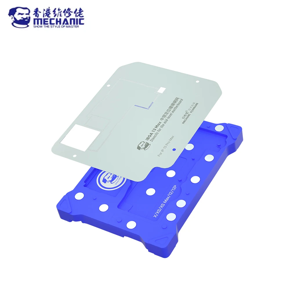 

MECHANIC IBGA13-MAX Middle Layer Positioning Tin Planting Platform Stencil Suit for IPhone 13/13pro/13min/13pro Max Motherboard